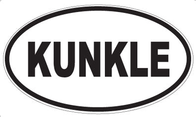 KUNKLE - Oval Sticker
