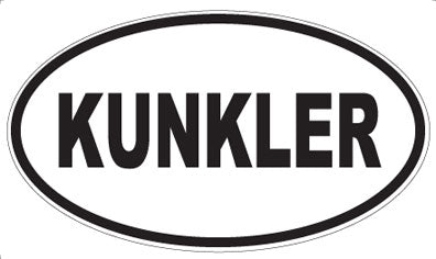 KUNKLER - Oval Magnet