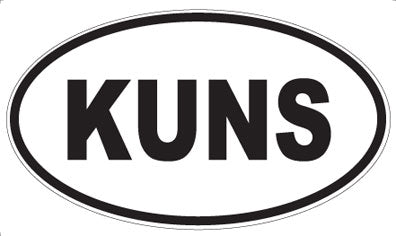 KUNS - Oval Sticker