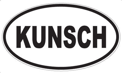 KUNSCH - Oval Sticker