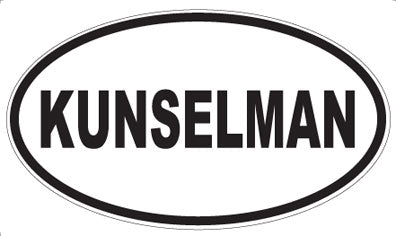 KUNSELMAN - Oval Magnet