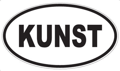 KUNST - Oval Sticker