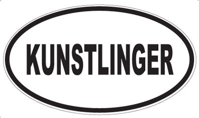 KUNSTLINGER - Oval Sticker