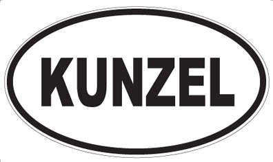 KUNZEL - Oval Sticker