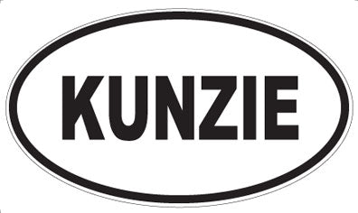 KUNZIE - Oval Sticker