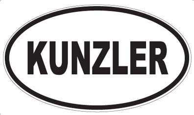 KUNZLER - Oval Sticker