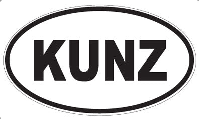 KUNZ - Oval Magnet