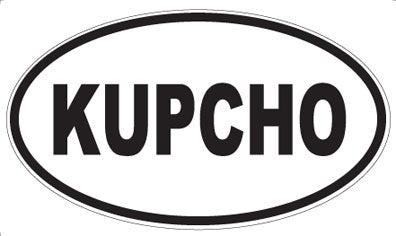 KUPCHO - Oval Sticker