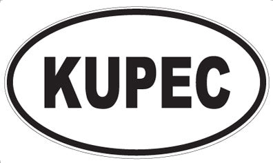 KUPEC - Oval Sticker