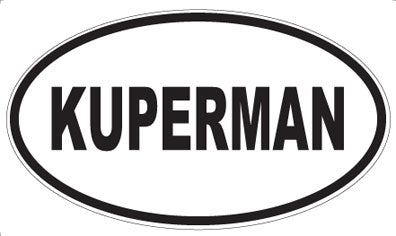 KUPERMAN - Oval Sticker