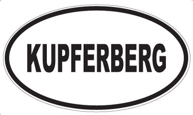 KUPFERBERG - Oval Sticker