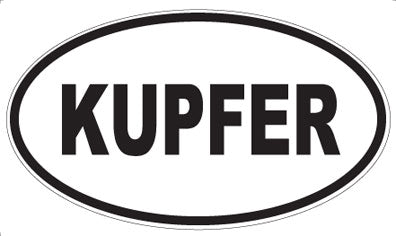 KUPFER - Oval Magnet
