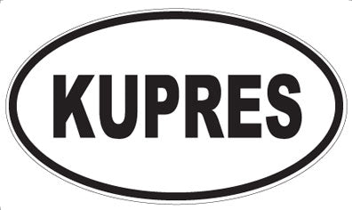 KUPRES - Oval Magnet