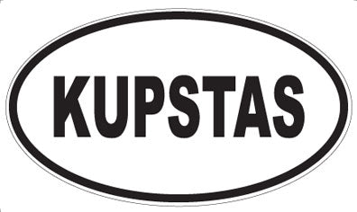 KUPSTAS - Oval Sticker