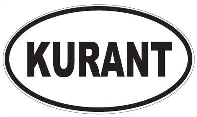KURANT - Oval Sticker