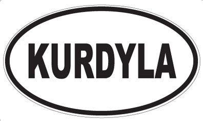 KURDYLA - Oval Sticker