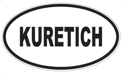 KURETICH - Oval Sticker