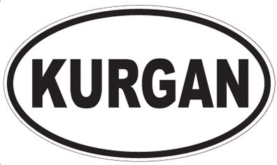 KURGAN - Oval Sticker