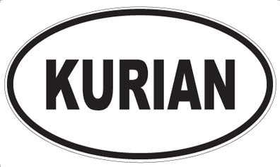 KURIAN - Oval Magnet