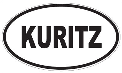KURITZ - Oval Sticker