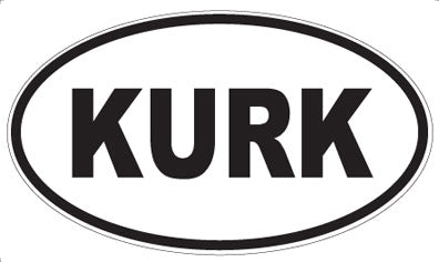 KURK - Oval Sticker