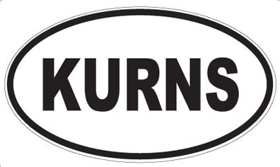 KURNS - Oval Sticker