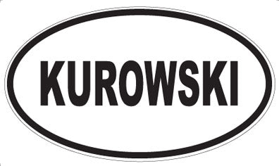 KUROWSKI - Oval Sticker
