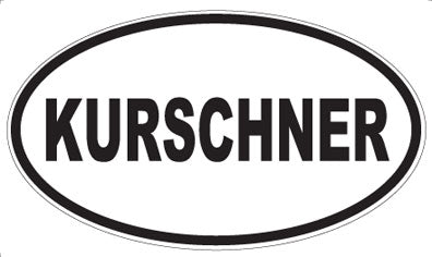 KURSCHNER - Oval Sticker