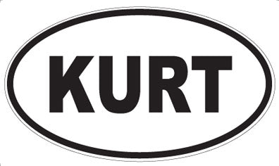 KURT - Oval Sticker