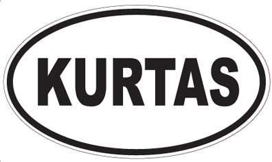 KURTAS - Oval Sticker