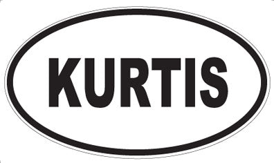 KURTIS - Oval Magnet