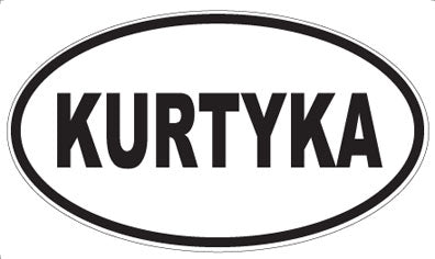 KURTYKA - Oval Sticker