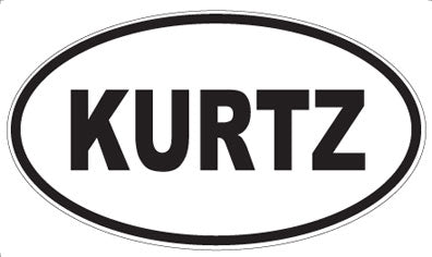 KURTZ - Oval Sticker
