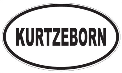 KURTZEBORN - Oval Sticker