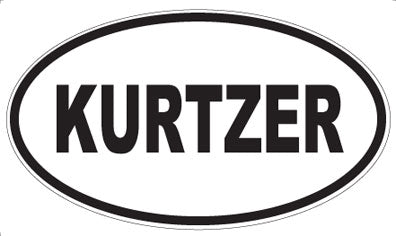 KURTZER - Oval Sticker