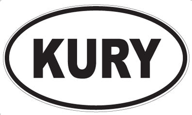 KURY - Oval Sticker