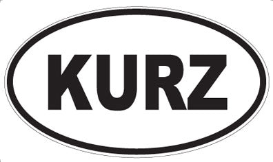 KURZ - Oval Sticker