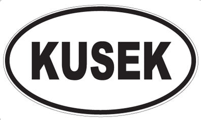 KUSEK - Oval Sticker