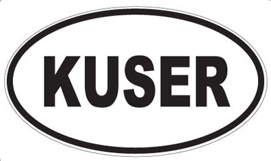 KUSER - Oval Magnet