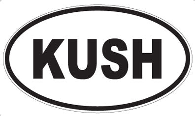 KUSH - Oval Sticker