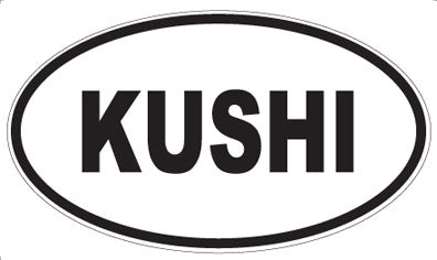 KUSHI - Oval Sticker