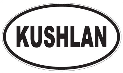 KUSHLAN - Oval Magnet