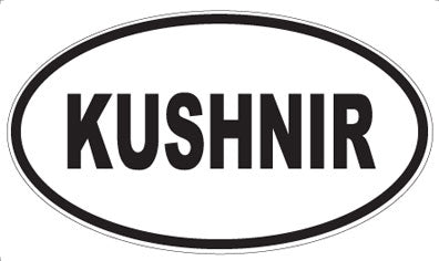 KUSHNIR - Oval Sticker