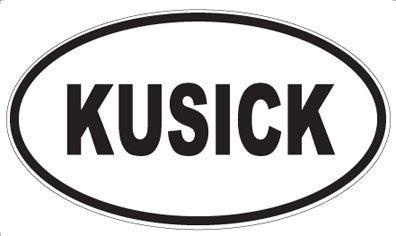 KUSICK - Oval Magnet