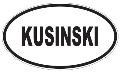 KUSINSKI - Oval Magnet
