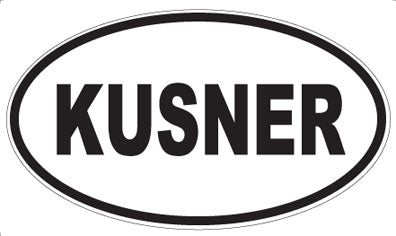 KUSNER - Oval Sticker