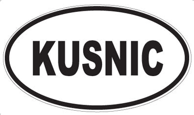 KUSNIC - Oval Magnet