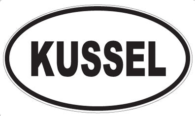 KUSSEL - Oval Sticker