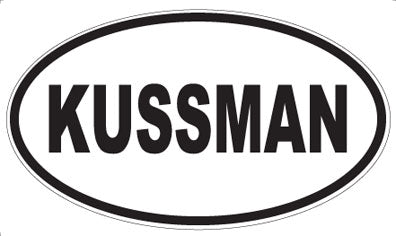 KUSSMAN - Oval Sticker