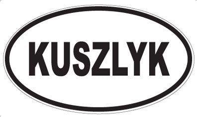 KUSZLYK - Oval Magnet